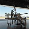 Performing maintenance using wide stance mobile work platform