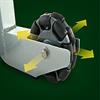 Special side rolling wheel makes extraordinary maneuverability possible