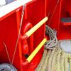 Rung covers installed on a marine vessel