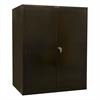 Closed black wardrobe/storage combination cabinet