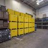 stacks of Steel King corrugated bulk containers