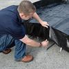 Installing the L-Brackets into the pre-formed insert pockets