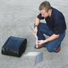 Berm is delivered in neatly folded roll with L-Brackets ready to be installed