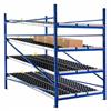 Side view of starter unit of wheel bed roller rack