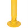 Spring located at bottom of the bollard allows for flex 