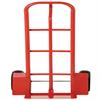 Front view of steel hand truck.