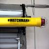 Close-up of Watchman Collision Avoidance Alarm at loading dock door