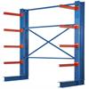 I-beam cantilever racks for pipe & heavy storage - single sided
