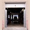 Open Double Gate on Garage Shop Door
