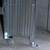 Closed Folding Gate Showing Caster and Pivot Point