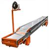 Retracted extendable conveyor with light and fan