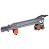 Side view of retracted extendable conveyor