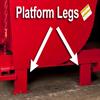 Optional add-on platform legs assure sturdy and stable support for your hopper while keeping it up off the ground