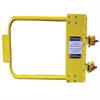 Gate showing yellow powder coat finish option for hatch protector
