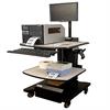 Optional accessories like a middle shelf, scanner holder, post mount for flat screen and keyboard tray help you keep your work surface clear for the important tasks at hand