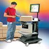 Preparing cartons for stocking or shipping is easy when you can scan and label all in one location