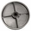 Side view of 8" x 2" cast iron wheel