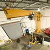Jib crane used in forklift maintenance
