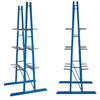 two views of A-frame rack