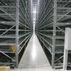 aisle of rack system with wire decks