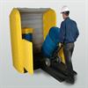 Loading ramp makes manual loading much easier and stores inside compartment when not in use