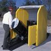 Ramp makes loading manually or with a hand truck much easier