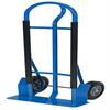 Angled view of hand truck 