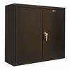Closed black wall cabinet