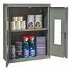 Open gray wall cabinet