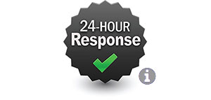 24-hour response logo