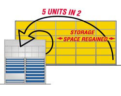 Space saving modular drawers