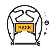 step 4 to attaching pallet rack protector