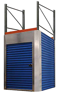 pallet rack solid side enclosures