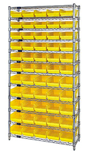 Wire Shelf with Bins