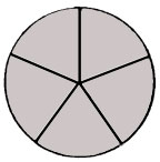 overhead view showing 5 compartments