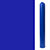 Blue bollard cover on plain background