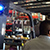 View of mounted forklift safety light