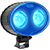 Blue Safety Light is on and emitting birght LED illumination