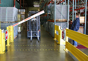 AisleCop forklift safety gate system