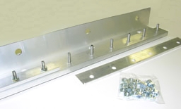 universal hardware strip door mounting system