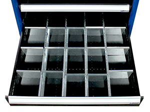 Close up of drawer dividers