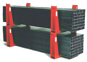 stacking racks with U-shape configurations