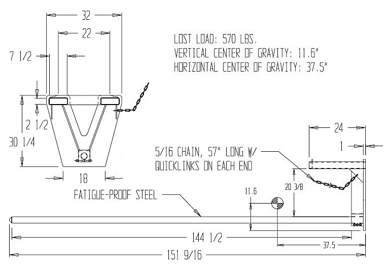 diagram showing dimensions