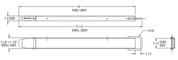 diagram showing dimensions