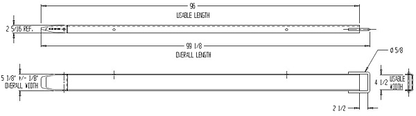 diagram showing dimensions