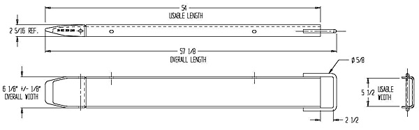 diagram showing dimensions
