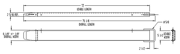 diagram showing dimensions