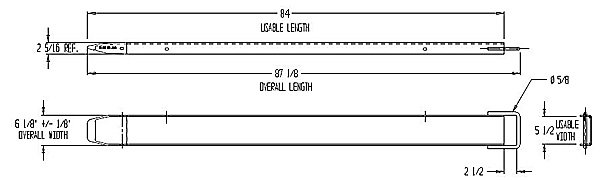 diagram showing dimensions