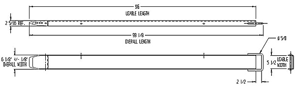 diagram showing dimensions
