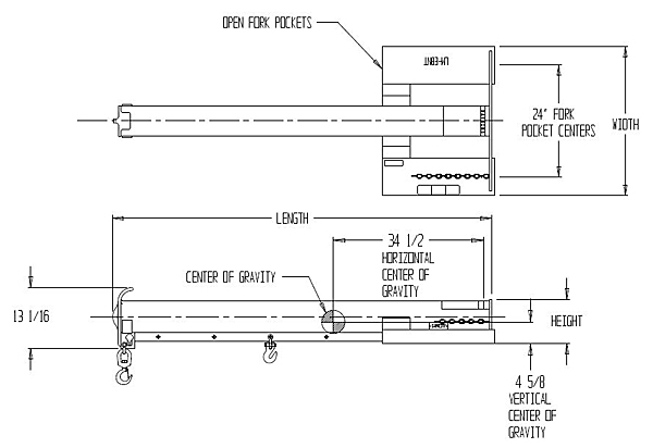 diagram showing dimensions